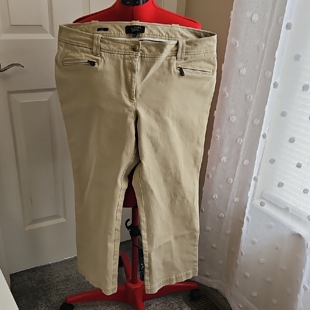 Talbots Beige Women's Cropped Pants